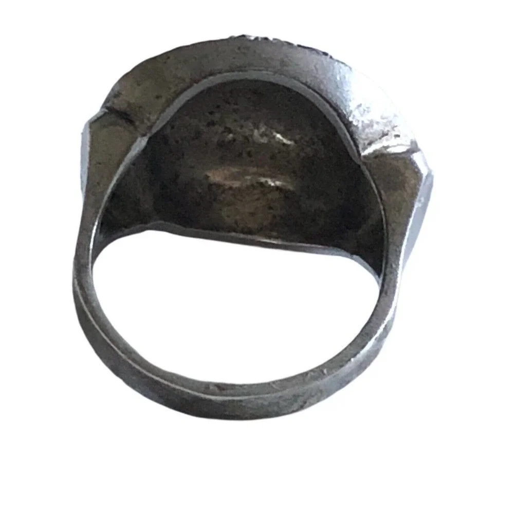 Vintage Marcasite Sterling Silver 925 Ring SZ 6.5 West Geemany Art Deco Oval